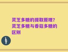 灵芝多糖的提取原理？灵芝多糖与香菇多糖的区别