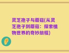灵芝孢子与蘑菇(从灵芝孢子到蘑菇：探索植物世界的奇妙旅程)