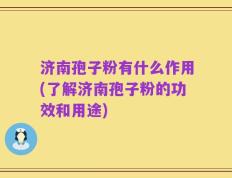 济南孢子粉有什么作用(了解济南孢子粉的功效和用途)