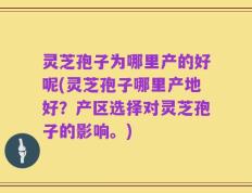 灵芝孢子为哪里产的好呢(灵芝孢子哪里产地好？产区选择对灵芝孢子的影响。)