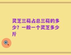 灵芝三萜占总三萜的多少？一般一个灵芝多少斤