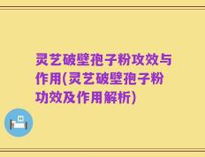 灵艺破壁孢子粉攻效与作用(灵艺破壁孢子粉功效及作用解析)