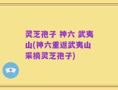 灵芝孢子 神六 武夷山(神六重返武夷山 采摘灵芝孢子)