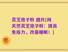 灵芝孢子粉 图片(纯天然灵芝孢子粉：提高免疫力，改善睡眠！)