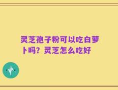 灵芝孢子粉可以吃白萝卜吗？灵芝怎么吃好