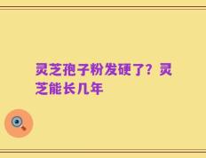 灵芝孢子粉发硬了？灵芝能长几年