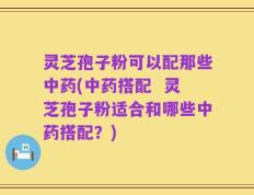 灵芝孢子粉可以配那些中药(中药搭配  灵芝孢子粉适合和哪些中药搭配？)