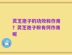 灵芝孢子的功效和作用？灵芝孢子粉有何作用呢