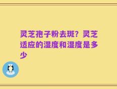 灵芝孢子粉去斑？灵芝适应的湿度和湿度是多少