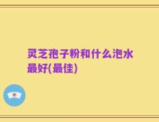 灵芝孢子粉和什么泡水最好(最佳)