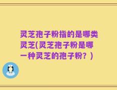 灵芝孢子粉指的是哪类灵芝(灵芝孢子粉是哪一种灵芝的孢子粉？)