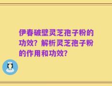 伊春破壁灵芝孢子粉的功效？解析灵芝孢子粉的作用和功效？