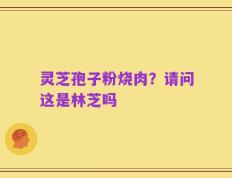 灵芝孢子粉烧肉？请问这是林芝吗