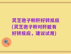 灵芝孢子粉肝好转反应(灵芝孢子粉对肝脏有好转反应，建议试用)
