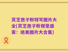灵芝孢子粉特写图片大全(灵芝孢子粉视觉盛宴：绝美图片大合集)