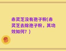 赤灵芝没有孢子粉(赤灵芝去除孢子粉，其功效如何？)