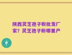 陕西灵芝孢子粉批发厂家？灵芝孢子粉哪里产