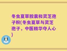 冬虫夏草胶囊和灵芝孢子粉(冬虫夏草与灵芝孢子，中医精华夺人心)