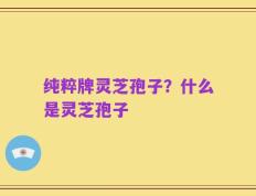 纯粹牌灵芝孢子？什么是灵芝孢子