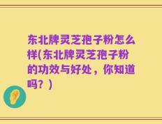 东北牌灵芝孢子粉怎么样(东北牌灵芝孢子粉的功效与好处，你知道吗？)