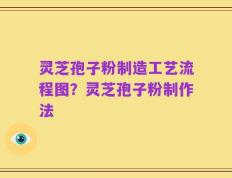 灵芝孢子粉制造工艺流程图？灵芝孢子粉制作法