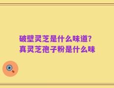 破壁灵芝是什么味道？真灵芝孢子粉是什么味