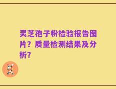 灵芝孢子粉检验报告图片？质量检测结果及分析？