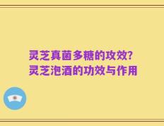 灵芝真菌多糖的攻效？灵芝泡酒的功效与作用