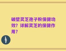 破壁灵芝孢子粉保健功效？详解灵芝的保健作用？