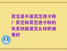 灵芝是不是灵芝孢子粉？灵芝和灵芝孢子粉的关系到底是怎么样的谁更好
