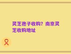 灵芝孢子收购？南京灵芝收购地址