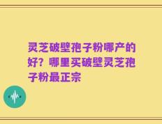 灵芝破壁孢子粉哪产的好？哪里买破壁灵芝孢子粉最正宗