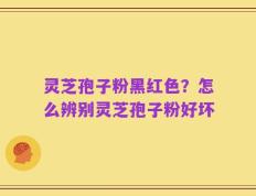 灵芝孢子粉黑红色？怎么辨别灵芝孢子粉好坏