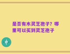 是否有木灵芝孢子？哪里可以买到灵芝孢子