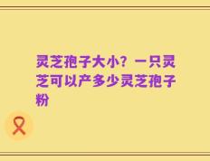 灵芝孢子大小？一只灵芝可以产多少灵芝孢子粉