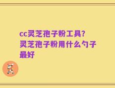 cc灵芝孢子粉工具？灵芝孢子粉用什么勺子最好