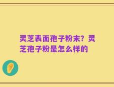 灵芝表面孢子粉末？灵芝孢子粉是怎么样的