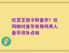 吃灵芝孢子粉备孕？吃玛咖对备孕有用吗男人备孕该补点啥