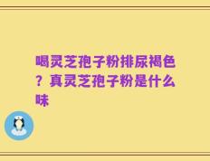 喝灵芝孢子粉排尿褐色？真灵芝孢子粉是什么味