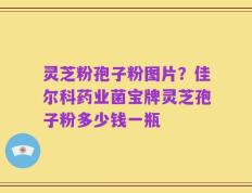 灵芝粉孢子粉图片？佳尔科药业菌宝牌灵芝孢子粉多少钱一瓶