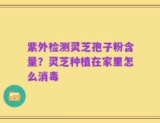 紫外检测灵芝孢子粉含量？灵芝种植在家里怎么消毒