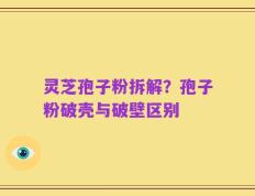 灵芝孢子粉拆解？孢子粉破壳与破壁区别