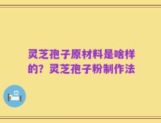 灵芝孢子原材料是啥样的？灵芝孢子粉制作法