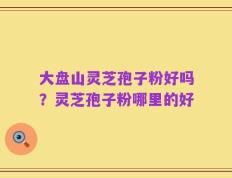 大盘山灵芝孢子粉好吗？灵芝孢子粉哪里的好