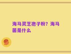 海马灵芝孢子粉？海马菌是什么