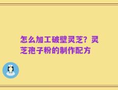 怎么加工破壁灵芝？灵芝孢子粉的制作配方