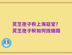 灵芝孢子粉上海菇宝？灵芝孢子粉如何找销路