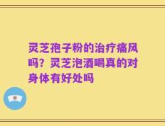 灵芝孢子粉的治疗痛风吗？灵芝泡酒喝真的对身体有好处吗