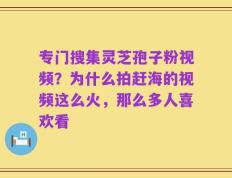 专门搜集灵芝孢子粉视频？为什么拍赶海的视频这么火，那么多人喜欢看