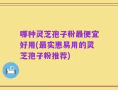 哪种灵芝孢子粉最便宜好用(最实惠易用的灵芝孢子粉推荐)